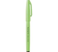 Pentel SES15C-FKX Lot de 10 stylos à pointe pinceau Vert fluo