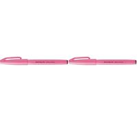 Pentel SES15C-FPX Stylo à pointe pinceau rose fluo (Lot de 2)