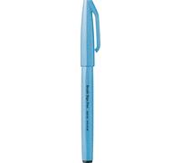 Pentel SES15C-FSX Lot de 10 stylos à pointe pinceau Bleu fluo