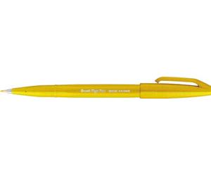 Pentel SES15C-G Feutre Pinceau en souple à base d'eau pour Croquis Jaune