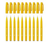 Pentel SES15C-G Lot de 10 Stylos-feutres Jaune