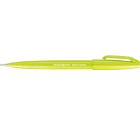 Pentel SES15C-K2X Lot de 10 stylos à pointe pinceau Vert citron