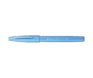 Pentel Ses15c-S Lot De 10 Feutres Pinceaux À Pointe Souple Encre Bleu Ciel