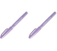 Pentel SES15C-V3X Stylo à pointe pinceau Violet clair (Lot de 2)