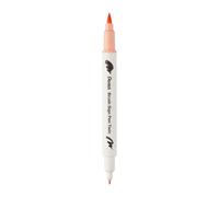 Pentel SESW30C-T116E Brush Sign Pen Twin Feutre avec deux pointes flexibles Encre à base d'eau Orange pâle