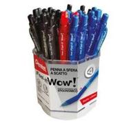 Pentel Stylo Bille Wow - Couleurs Assorties - Présentoir 96 Pièces