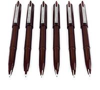 Pentel Stylo plume jetable JM20 - Encre sépia - Lot de 6