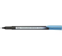 Pentel Stylo S40 Pointliner, encre colorée, ligne de 0,4 mm, encre bleu turquoise (un stylo)