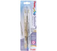 Pentel Sunburst Metallic Gel Pens .8mm 2/Pkg-Gold & Silver