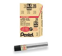 Pentel Super Hi-Polymer Lot de 144 mines de rechange 0,5 mm fin 2B