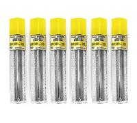 Pentel Super Polymer Lot de 6 mines de rechange pour porte-mines automatiques et porte-mines 0,9 mm 2B
