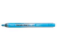 Pentel Surligneur Handy Line S pointe biseautée rétractable - 4 mm - Bleu