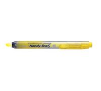 Pentel Surligneur Handy Line S pointe biseautée rétractable - 4 mm - Jaune