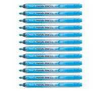 Pentel SXS15 Handy-Line S Surligneur rétractable et rechargeable, pointe qui ne sèche pas Bleu - Lot de 12