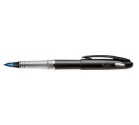 Pentel Tradio Stylo feutre plume rechargeable Encore bleue Corps noir Lot de 12