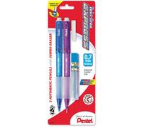 Pentel Twist Erase Express Crayon automatique 0,7 mm 2 Pack Assortiment tendance.