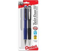 Pentel® Twist-Erase® III Lot de 2 crayons mécaniques 0,7 mm Couleurs assorties