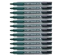 Marqueur craie Weterase 0,6-4mm noir paquet de 12 pièces