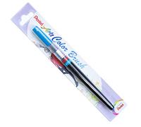 Pentel XGFL Color Brush Pinceau rechargeable encre à l'eau aquarellable Bleu ciel Pochette de 1