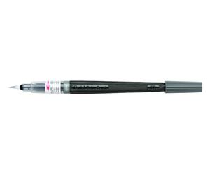 Pentel XGFL Color Brush Pinceau rechargeable encre à l'eau aquarellable Gris Pochette de 1