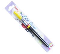 Pentel XGFL Color Brush Pinceau rechargeable encre à l'eau aquarellable Jaune
