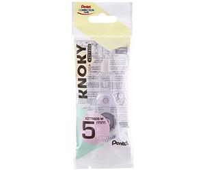 Pentel XZTTR805-WY Knoky Refill Lot de 12 recharges pour ruban correcteur Longueur 6 m Largeur 5 mm
