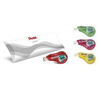 Pentel ZTN25 Lot de 4 mini rubans adhésifs 5 mm x 6 m Couleurs assorties