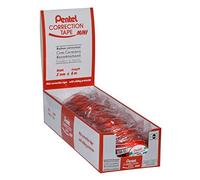 Pentel ZTN25BW Lot de 12 Mini rubans correcteurs à application latérale 5 mm x 6 m