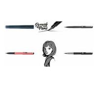 Pentel Stylo pinceau Arts – corps noir