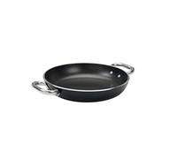 Pentole Agnelli alblack Casserole en Aluminium, épaisseur 5 mm, avec 2 anses en Acier Inoxydable, Noir 50 cm Noir