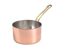 Pentole Agnelli ALCU105F14 Faitout en cuivre étamé avec 1 poignée, 14 cm