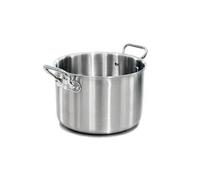 Pentole Agnelli ALIX104ALIN16 Faitout haut avec 2 poignées en acier, trilaminé aluminium-acier pour induction, 16 cm