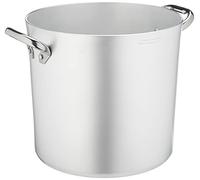 Pentole Agnelli ALMA10328 Pot Haut avec Deux poignées en Acier Inoxydable, Aluminium Professionnel 3 millimètres, 16 l