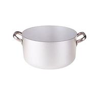 Pentole Agnelli ALMA10440 Grande Casserole en Aluminium avec 2 Poignées en Acier, Aluminium, 40 cm