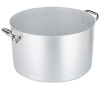 Pentole Agnelli ALMA10455 Cocotte Haute en Aluminium avec 2 Poignées en Acier, Aluminium, 55 cm
