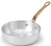 Pentole Agnelli ALMA11112 Petite Casserole de Service avec Poignée en Laiton, Aluminium, 12 cm
