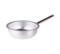 Pentole Agnelli ALMA111BM20 Poêle à Frire à Sauter Les Pâtes et Le Riz avec Poignée Tubulaire en Acier Inoxydable, Aluminium, 20 cm