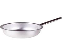 Pentole Agnelli ALMA111BM28 Poêle à Frire à Sauter Les Pâtes et Le Riz avec Poignée Tubulaire en Acier Inoxydable, Acier Inoxydable, 28 cm