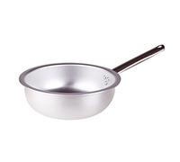 Pentole Agnelli ALMA111BM36 Poêle à Frire à Sauter Les Pâtes et Le Riz avec Poignée Tubulaire en Acier Inoxydable, Acier Inoxydable, 36 cm
