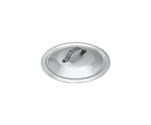 Pentole Agnelli ALMA12950 Couvercle Rond Lourd avec Pont, Acier Inoxydable, 50 cm