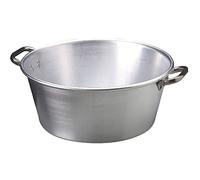 Pentole Agnelli alma20236 Ligne Aluminium 3 mm Bassine avec 2 poignées, 36 cm