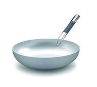 Pentole Agnelli ALMC111BPIC36 Pots Ligne à Induction en Aluminium à tête fraisée Haute, Fond à Induction avec 1 poignée Froide, 36 cm