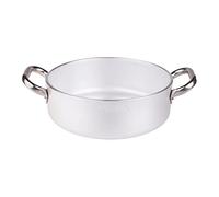 Pentole Agnelli ALMR110620 Casseroles Professionnelles en Aluminium de 5 mm, cocotte cylindrique à Faible rayonnement, 2,5 L