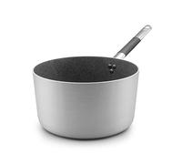 Pentole Agnelli ALSC105GC20 Linea Shark Skin, Casserole haute, antiadhésive avec 1 poignée en acier inoxydable, 20 cm