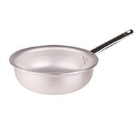 Pentole Agnelli - Casserole Distribution de Chaleur pour Battre au Fouet, en Aluminium et Acier Inoxydable - Couleur Argent 32 cm Argent