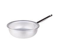 Pentole Agnelli - Casserole Distribution de Chaleur pour Battre au Fouet, en Aluminium et Acier Inoxydable - Couleur Argent 24 cm Argent