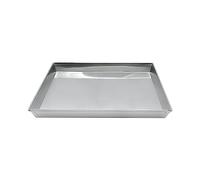 Pentole Agnelli COAL49/340 Poêle Basse Rectangulaire, Aluminium, Gris, 40 x 30 cm