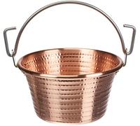 Pentole Agnelli COCM44M28 Poteau avec Manche Arc, Cuivre, 28 cm