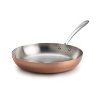 Pentole Agnelli COTE111CIT28 Poêle avec Manche en Acier Inoxydable, Fond Induction, diamètre 28 cm