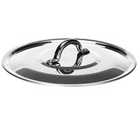 Pentole Agnelli - Couvercle en Aluminium, avec Monture rivetée en Acier Inoxydable, Argent 20 cm Argent